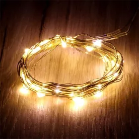   Iris Fix fényű 3m/meleg fehér/30db LED-es fényfüzér, fénydekoráció