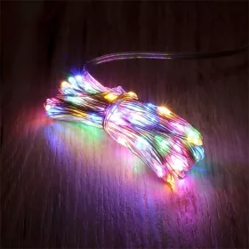   Iris 8 programos 10m/távirányítós/több színű/100db LED-es/USB-s fényfüzér, fénydekoráció