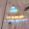 Tűzijáték stílusú fix fényű IPX3 szabványos/több színű/200db LED-es/napelemes fényfüzér, fénydekoráció