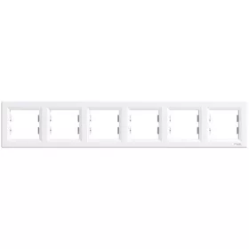 Schneider EPH5800621 ASFORA Vízszintes, fehér 6-os keret