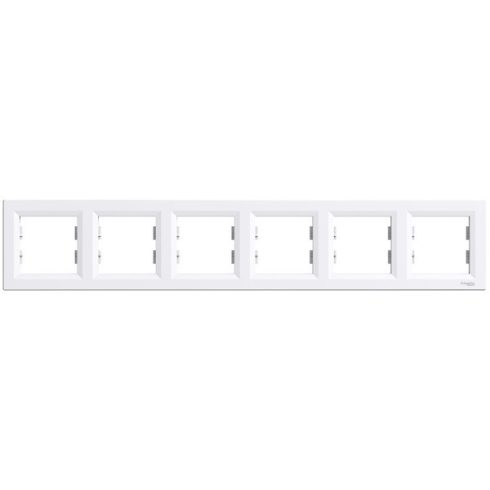 Schneider EPH5800621 ASFORA Vízszintes, fehér 6-os keret