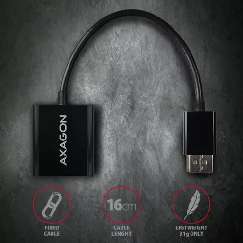 Adaptér Axagon RVD-VGN Displayport - VGA
