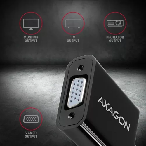 Adaptér Axagon RVH-VGN HDMI na VGA