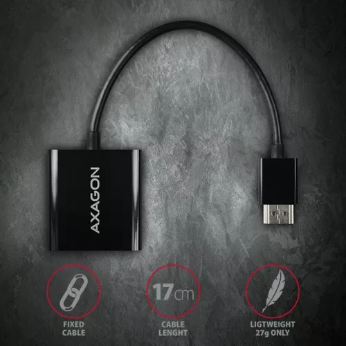 Adaptér Axagon RVH-VGN HDMI na VGA