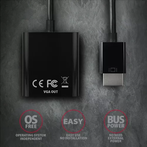 Adaptér Axagon RVH-VGN HDMI na VGA