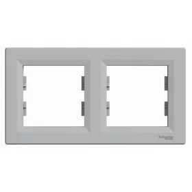   Schneider EPH5800261 ASFORA vízszintes alumínium kettes keret