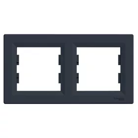   Schneider EPH5800271 ASFORA vízszintes antracit kettes keret