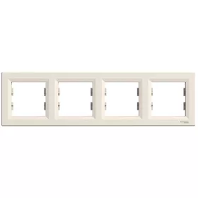 Schneider EPH5800423 ASFORA vízszintes bézs négyes keret