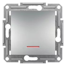   Schneider EPH1500161 ASFORA jelzőfényes/rugós bekötés/alumínium váltókapcsoló