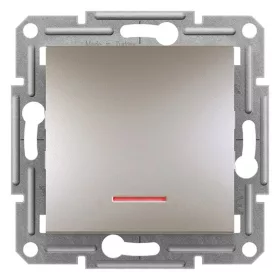   Schneider EPH1500169 ASFORA jelzőfényes/rugós bekötés/bronz váltókapcsoló