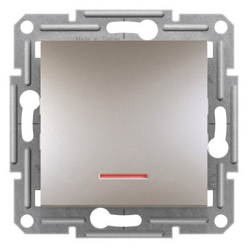   Schneider EPH1500169 ASFORA jelzőfényes/rugós bekötés/bronz váltókapcsoló