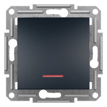   Schneider EPH1500171 ASFORA jelzőfényes/rugós bekötés/antracit váltókapcsoló