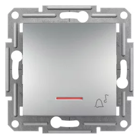   Schneider EPH1700161 ASFORA jelzőfényes/csengőjel/rugós bekötés/alumínium egypólusú nyomó