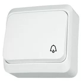   Schneider WDE001012 PRIMA csengőjellel/10A fehér egypólusú nyomó