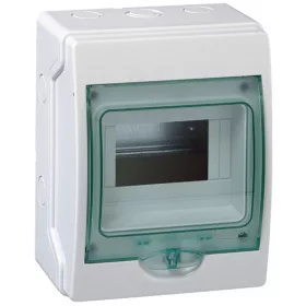   Schneider 13442 Kaedra 1x6 modul/falon kívüli/átlátszó ajtó/szürke mini elosztó