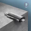 Čítačka kariet Axagon CRE-SAC USB 3.2 typu A a typu C SD/microSD