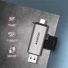 Čítačka kariet Axagon CRE-SAC USB 3.2 typu A a typu C SD/microSD