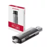 Čítačka kariet Axagon CRE-SAC USB 3.2 typu A a typu C SD/microSD