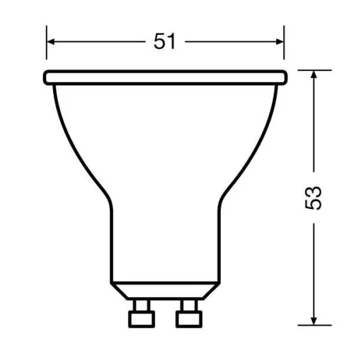 LED žiarovka Osram Value PAR16 plastové puzdro/6,9W/575lm/4000K/GU10/230V/36stupňov/83lm/W