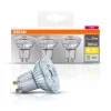 LED žiarovka Osram PAR16 s päticou, plastové puzdro/4,3 W/350 lm/2700 K/GU10/v krabičke, 3 ks