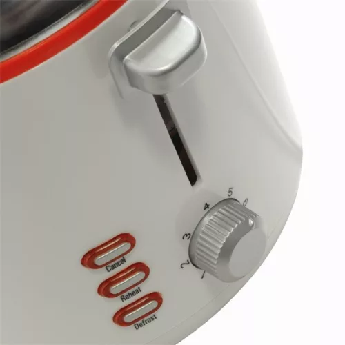 Hriankovač na 2 plátky s bielym hriankovačom TOO TO-343-WR s výkonom 850 W