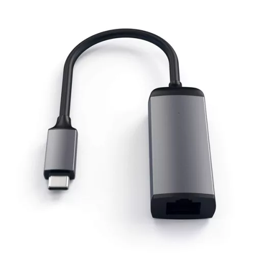 Adaptér Satechi ST-TCENM Type-C/RJ45, vesmírne sivý
