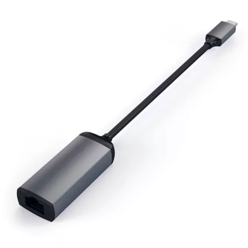 Adaptér Satechi ST-TCENM Type-C/RJ45, vesmírne sivý