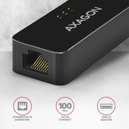 Axagon ADE-XR USB 2.0 - adaptér pre rýchly ethernet