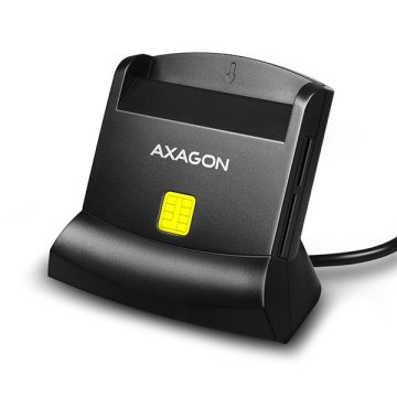   Axagon CRE-SM2 USB 2.0 Smart / ID / SD / MicroSD / SIM kártyaolvasó