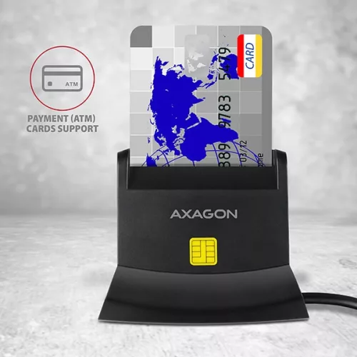 Čítačka kariet Axagon CRE-SM2 USB 2.0 Smart / ID / SD / MicroSD / SIM