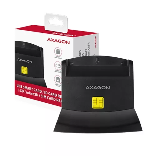 Čítačka kariet Axagon CRE-SM2 USB 2.0 Smart / ID / SD / MicroSD / SIM