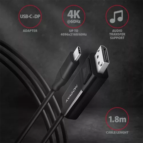 Kábel Axagon RVC-DPC USB-C - Displayport