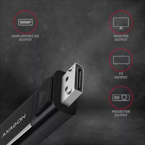 Kábel Axagon RVC-DPC USB-C - Displayport