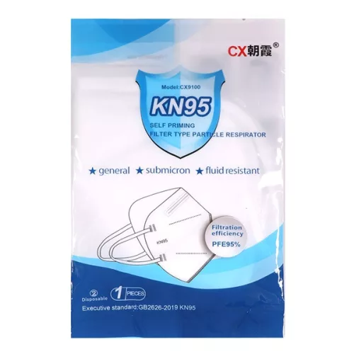 KN95 FFP2 (1 ks/krabica) filtračná maska ​​s filtrom častíc bez ventilu