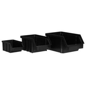 Stalflex BIN-S-BCK schwarze kleine Aufbewahrungsbox