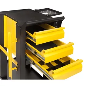 Stalflex WT-3D-TIG-Y gelber Montagewagen mit 3 Schubladen