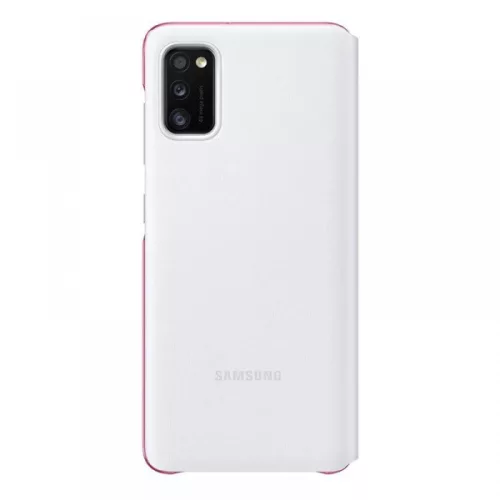 Samsung OSAM-EF-EA415PWEG Galaxy A41 S-View Brieftaschenhülle, weiße Schutzhülle