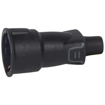   Legrand 050343 földelt/ lengő/ hátsó bekötésű/ gyermekvédelemmel/ gumi csatlakozóaljzat