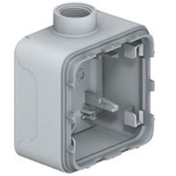   Legrand 069656 Plexo 55 1-es tömszelencével szürke falonkívüli doboz