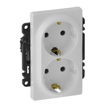   Legrand 753127 Valena Life gyermekvédelem nélkül/ fehér 2x2P+F csatlakozóaljzat
