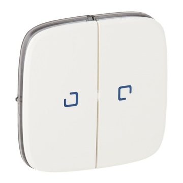   Legrand 755225 Valena Allure fényjelzős fehér kettős kapcsoló burkolat