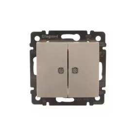   Legrand 774112 Valena kettős jelzőfénnyel elefántcsont váltókapcsoló