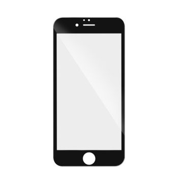   Apple iPhone 7 Plus/8 Plus, 5D Full Glue hajlított tempered glass kijelzővédő üvegfólia, fekete