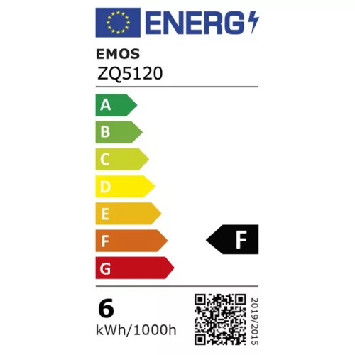 Emos ZQ5120 klasická A60 40W 470lúmenov E27 LED guľová žiarovka