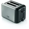 Bosch TAT3P420 DesignLine silber-schwarzer 2-Scheiben-Toaster