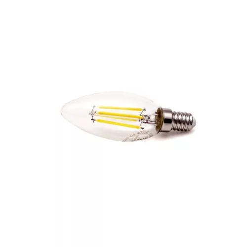 Žiarovka Iris Lighting Filament E14 FLC35 4W/4000K/360lm, sviečková LED, zdroj svetla