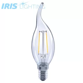   Žiarovka Iris Lighting Filament Longtip E14 FLCT35 4W/4000K/360lm zlatá sviečková LED žiarovka