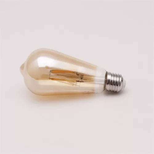 Žiarovka Iris Lighting s dlhým hrotom E27 ST64 6W/2700K/540lm zlatá LED