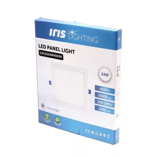 Štvorcový LED panel na zavesený strop Iris Lighting PLSS-24W 24W/1920lm/4000K