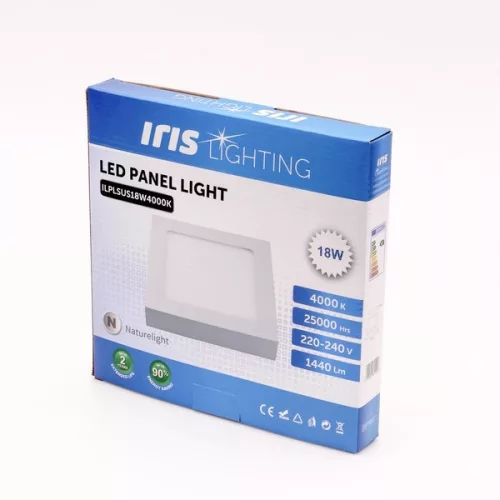 Iris Lighting PLSUS-18W 18W/1440lm/4000K stropný štvorcový LED panel